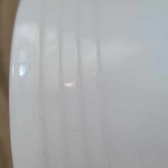 PYREX for Hamilton Beach large mixing bowl white milk glass w ribbing vtg - Picture 3 of 13